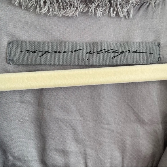 Raquel Allegra ombre maxi dress button front shirt dress long sleeve duster blue - Picture 3 of 12